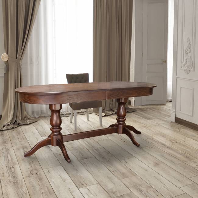 Стол обеденный Тарун 3 раздвижной орех 150/200*84