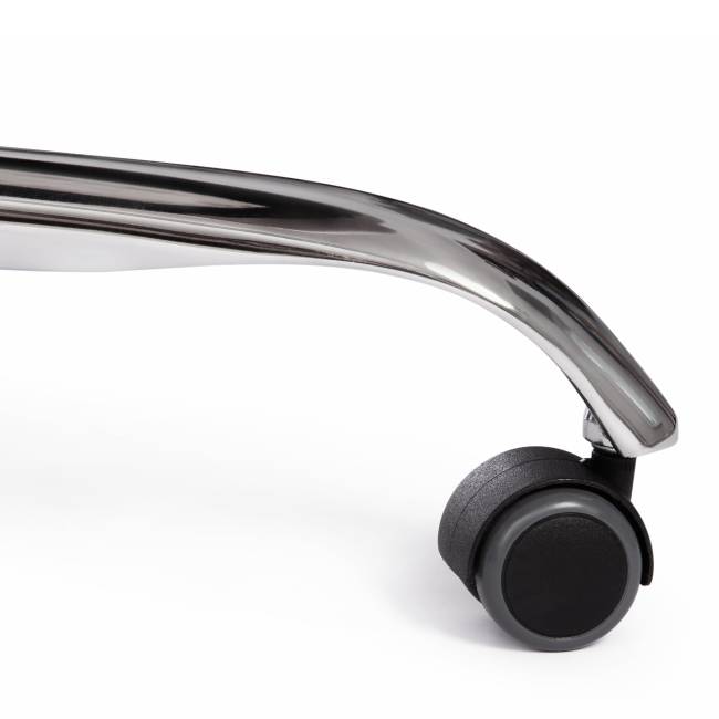 Кресло компьютерное Бергамо/Bergamo хром (22) кож/зам, белый, 36-01 белый кож/зам