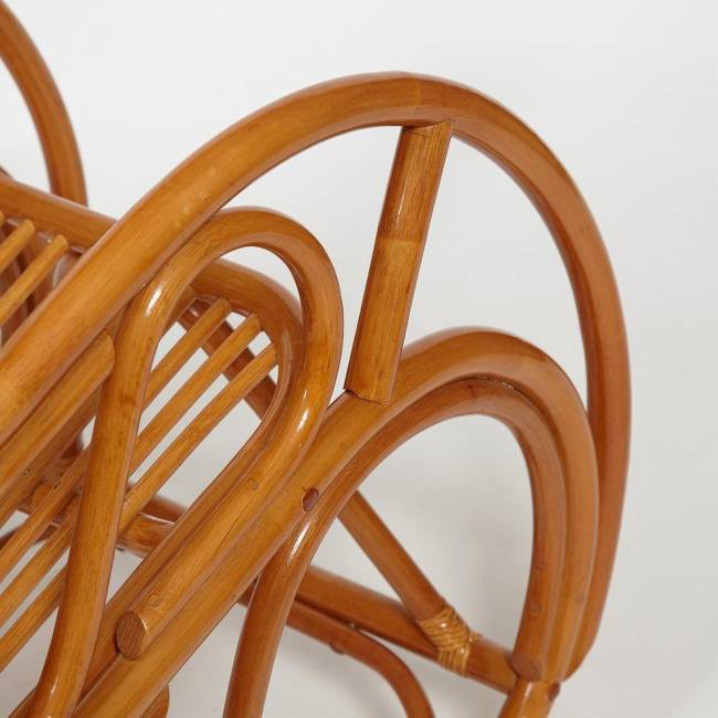 Кресло-качалка Vienna/Виенна (разборная)/без подушки / натуральный ротанг, 58х133х102см, коньячный коричневый ротанг top quality