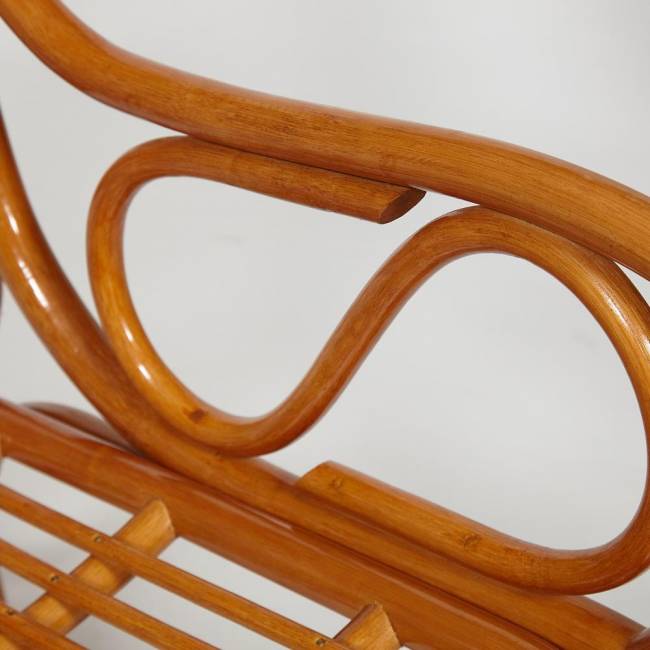 Кресло-качалка Vienna/Виенна (разборная)/без подушки / натуральный ротанг, 58х133х102см, коньячный коричневый ротанг top quality