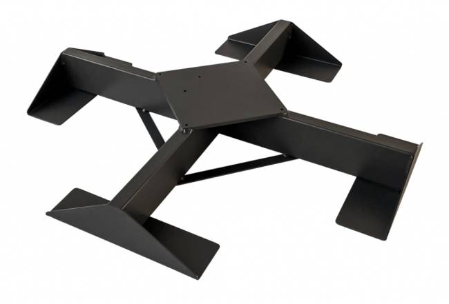 Зонт профессиональный четырехкупольный 6х6 м Alu Poker Dark антрацит, слоновая кость 6000х6000 мм