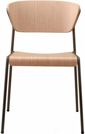 Стул деревянный Lisa Wood антрацит, натуральный дуб 510х560х770 мм Стул деревянный Lisa Wood антрацит, натуральный дуб 510х560х770 мм