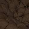 Кресло PAPASAN/ПАПАСАН 23/01 W /с подушкой/ диаметр подушки 125см, 115х101х104см, античный черно-коричневый, ткань коричневый, Antique brown (античный черно-коричневый)