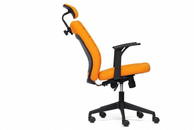 Кресло офисное «Кара-1» (Kara-1 orange) (Оранжевая ткань)