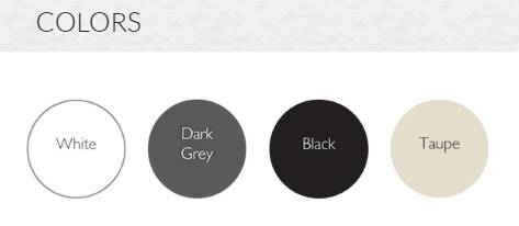 Шезлонг-лежак пластиковый Slim черный 1800х720х700 мм