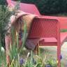 Диван пластиковый Net Bench коралловый 1160х700х860 мм Диван пластиковый Net Bench коралловый 1160х700х860 мм