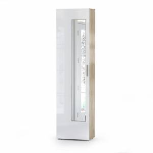 Шкаф для одежды Лайн 08.122 цвет дуб крафт серый/фасады МДФ белый глянец Шкаф для одежды Лайн 08.122 цвет дуб крафт серый/фасады МДФ белый глянец