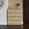 Узкий комод пять ящиков Мори МК700.5 цвет дуб сонома