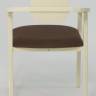 Стул-кресло Челси ПМ слоновая кость коричневый Стул-кресло Челси ПМ слоновая кость коричневый
