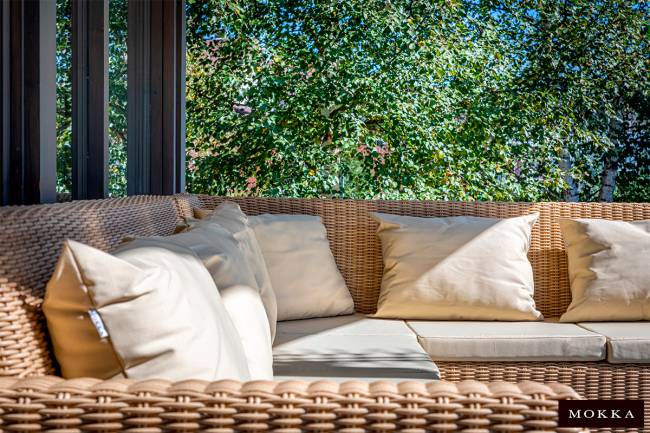 MOKKA БЕЛЛА / BELLA диван угловой, соломенный