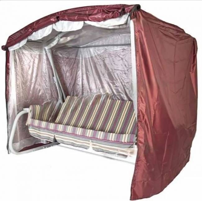 Чехол  для садовых качелей Дефа Люси - 245х145х175, бордовый
