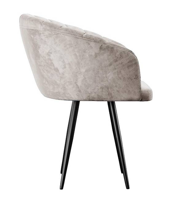 Стул DikLine 442 поворотный, M02 бежевый, ножки черные Стул DikLine 442 поворотный, M02 бежевый, ножки черные