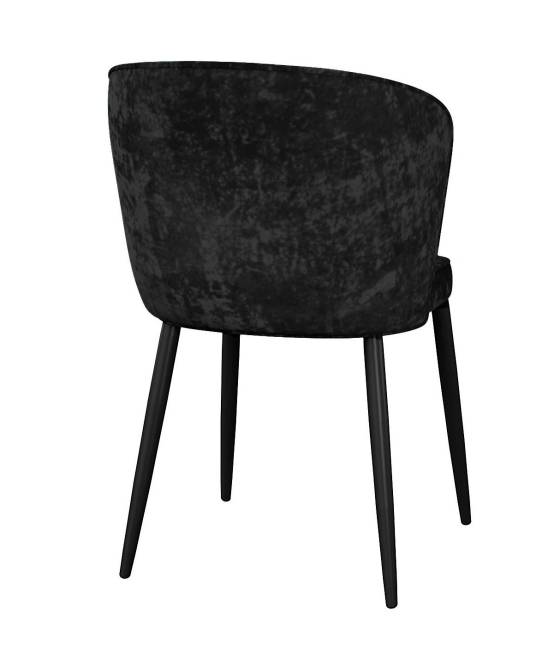 Стул DikLine 348 поворотный M18 черный, ножки черные