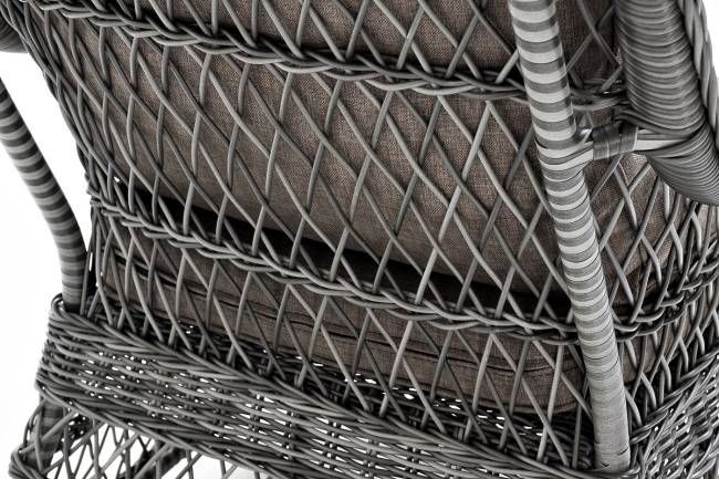 "Гранд Латте" кресло из искусственного ротанга, цвет графит "Гранд Латте" кресло из искусственного ротанга, цвет графит