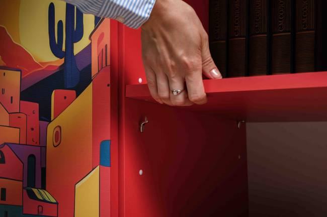 Два комода-тумбы Кармин цвет красный/белый