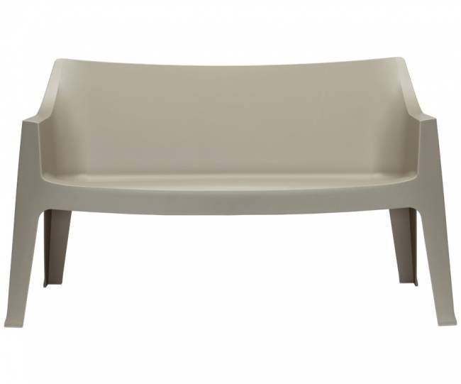 Диван пластиковый Coccolona тортора 1410х600х830 мм Диван пластиковый Coccolona тортора 1410х600х830 мм