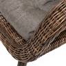 "Толедо" кресло плетеное с подушками, цвет коричневый