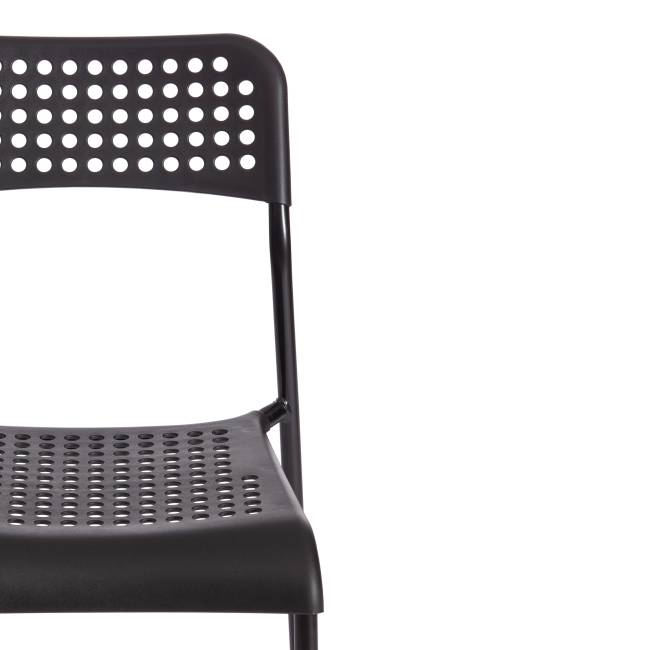 Стул ADDE (mod. C-049) металл/пластик, 39 х 49 х 78 см, Black (черный) (Комплект из 8 шт.) черный металл/пластик Стул ADDE (mod. C-049) металл/пластик, 39 х 49 х 78 см, Black (черный) (Комплект из 8 шт.) черный металл/пластик